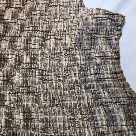 Annie Alexander Ladies crinkle stretch sleeveless Shirt Large - Picture 3 of 7